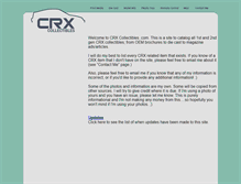 Tablet Screenshot of crxcollectibles.com